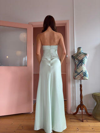 Vintage Espresso Dress - Mint
