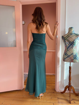 Vintage Paloma Dress - Forest Green