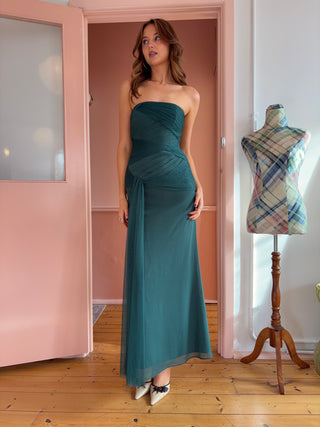 Vintage Paloma Dress - Forest Green