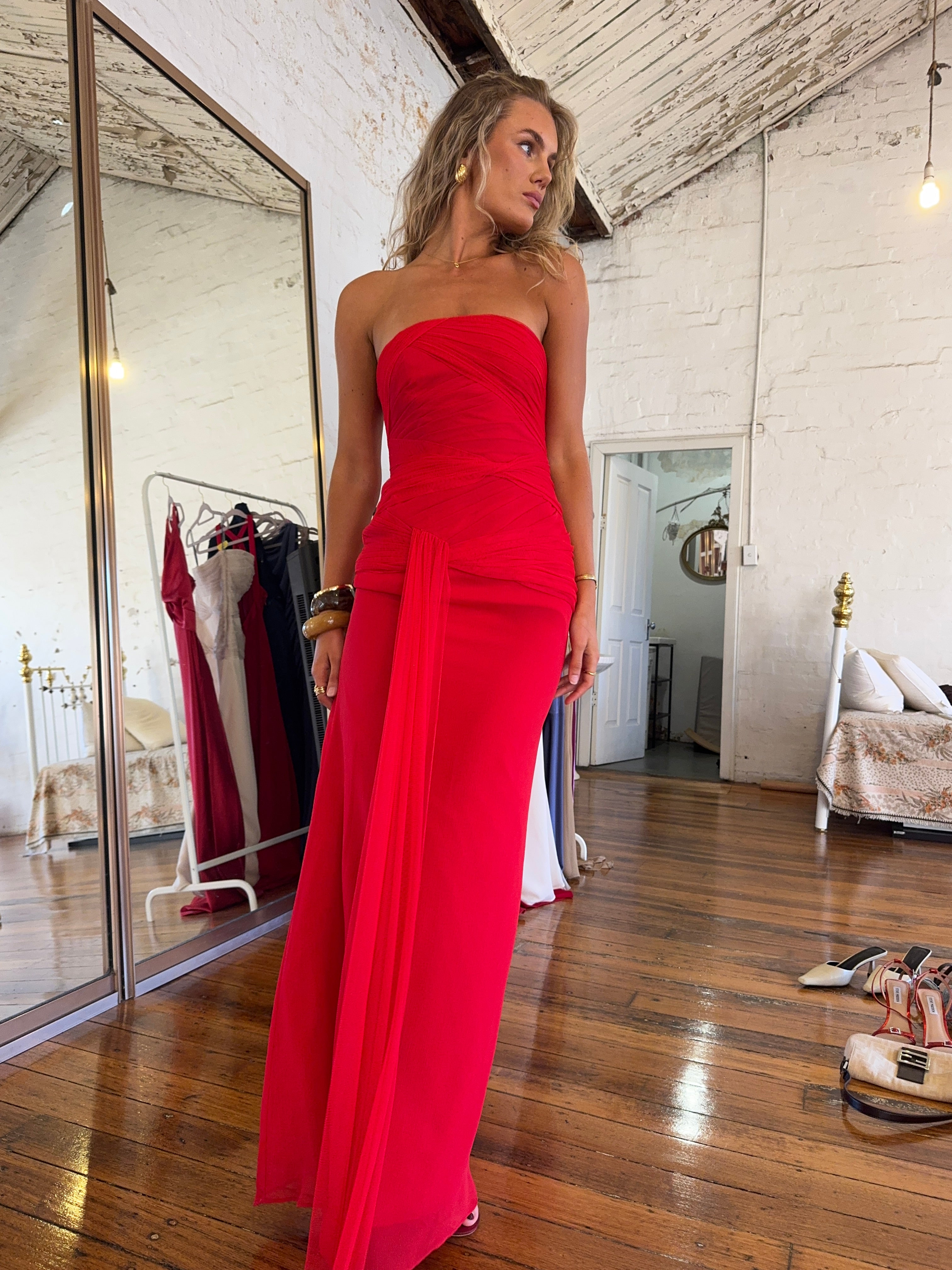 vera wang red evening dress Vera Wang Spring 2013 Bridal Collection