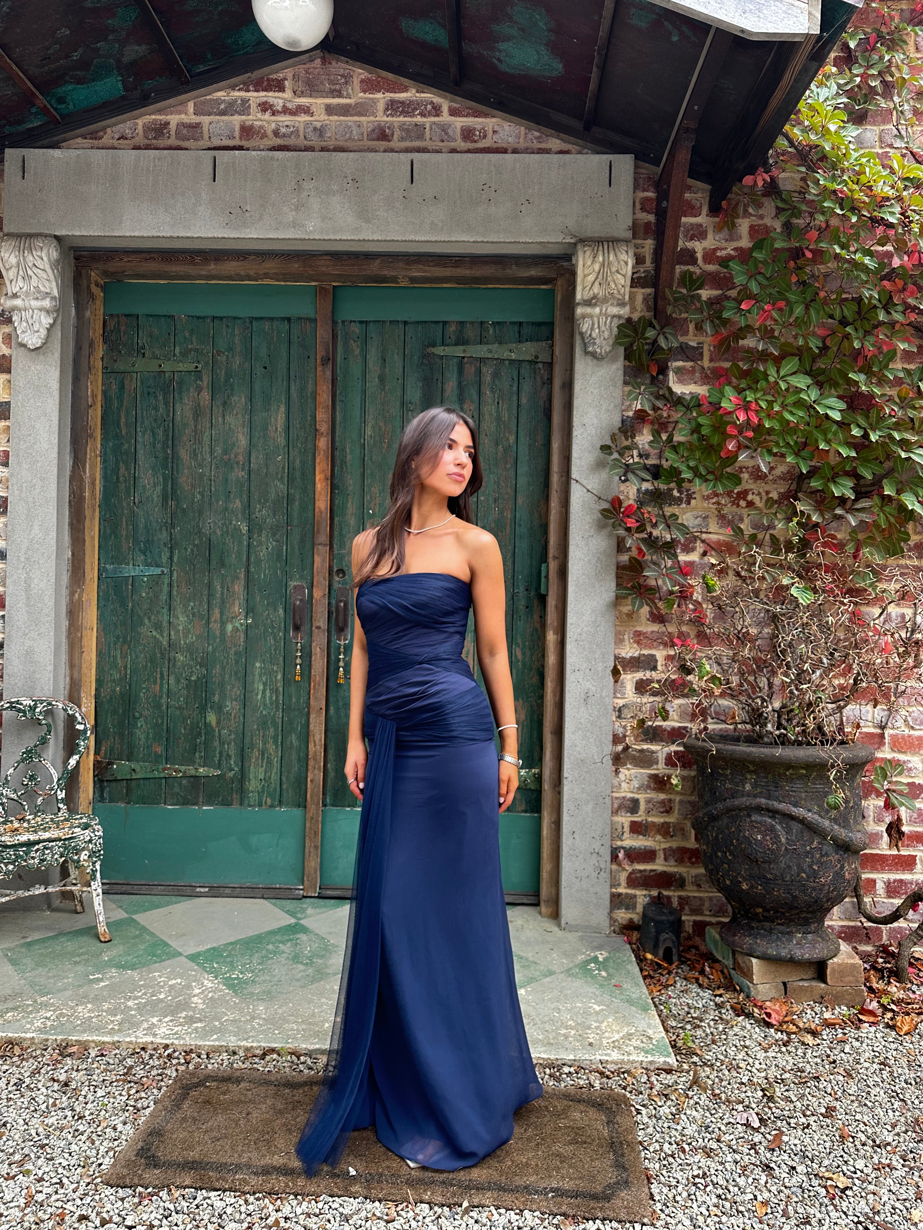 Vintage Paloma Dress Navy Are Kae Rentals Vintage Paloma Dress Navy Are Kae Rentals