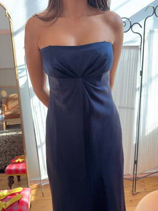 Vintage Espresso Dress - Navy