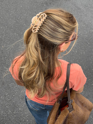 Bardot Hair Claw - Sweet Peach