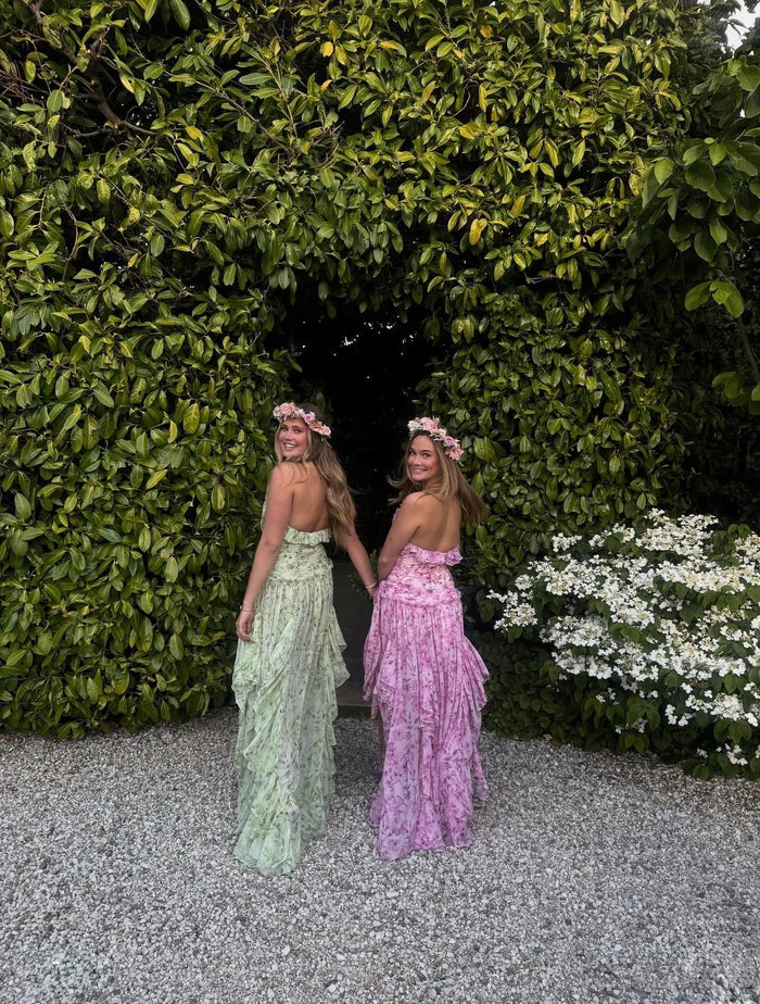 Araminta Gown - Green worn by @georgiehansen__