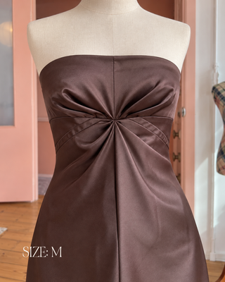 Vintage Espresso Dress - Brown